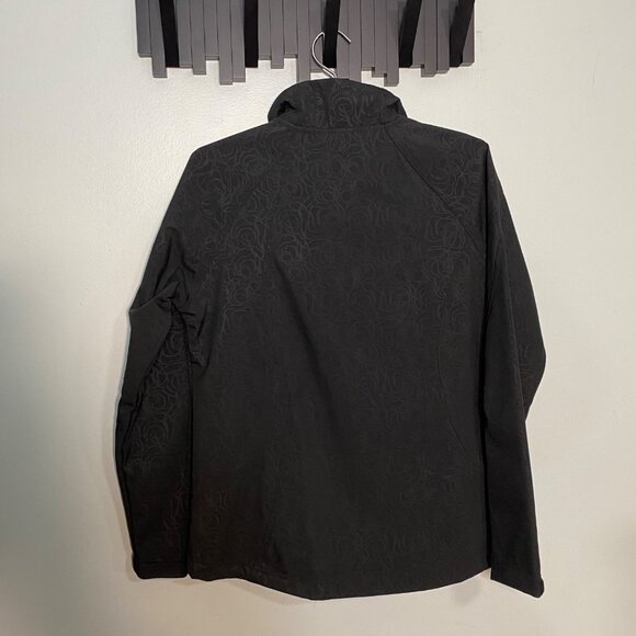 Womens Outdoor Jacket Large Dark Gray Full-Zip - Picture 3 of 12